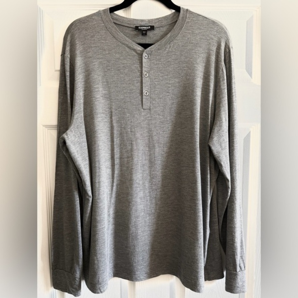 Express Charcoal Long Sleeve Shirt